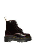 DR MARTENS Anfibio Dr.Martens Sinclair In Pelle Arcadia Con Platform - Rosso