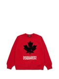 DSQUARED2 Felpa Dsquared D2S922U Slouch Fit Rosso