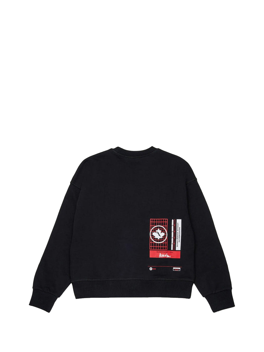 DSQUARED2 Felpa Dsquared D2S923U Loose Fit Nero