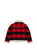 DSQUARED2 Giacca Dsquared Montone In Flanella A Quadri Rosso