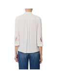 ELISABETTA FRANCHI 1USCITA Camicia In Georgette Di Viscosa - Avorio