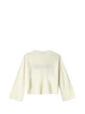 GAELLE PARIS Pullover Cropped In Maglieria - Burro