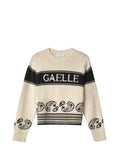 GAELLE PARIS Pullover Paricollo In Maglieria - Bianco