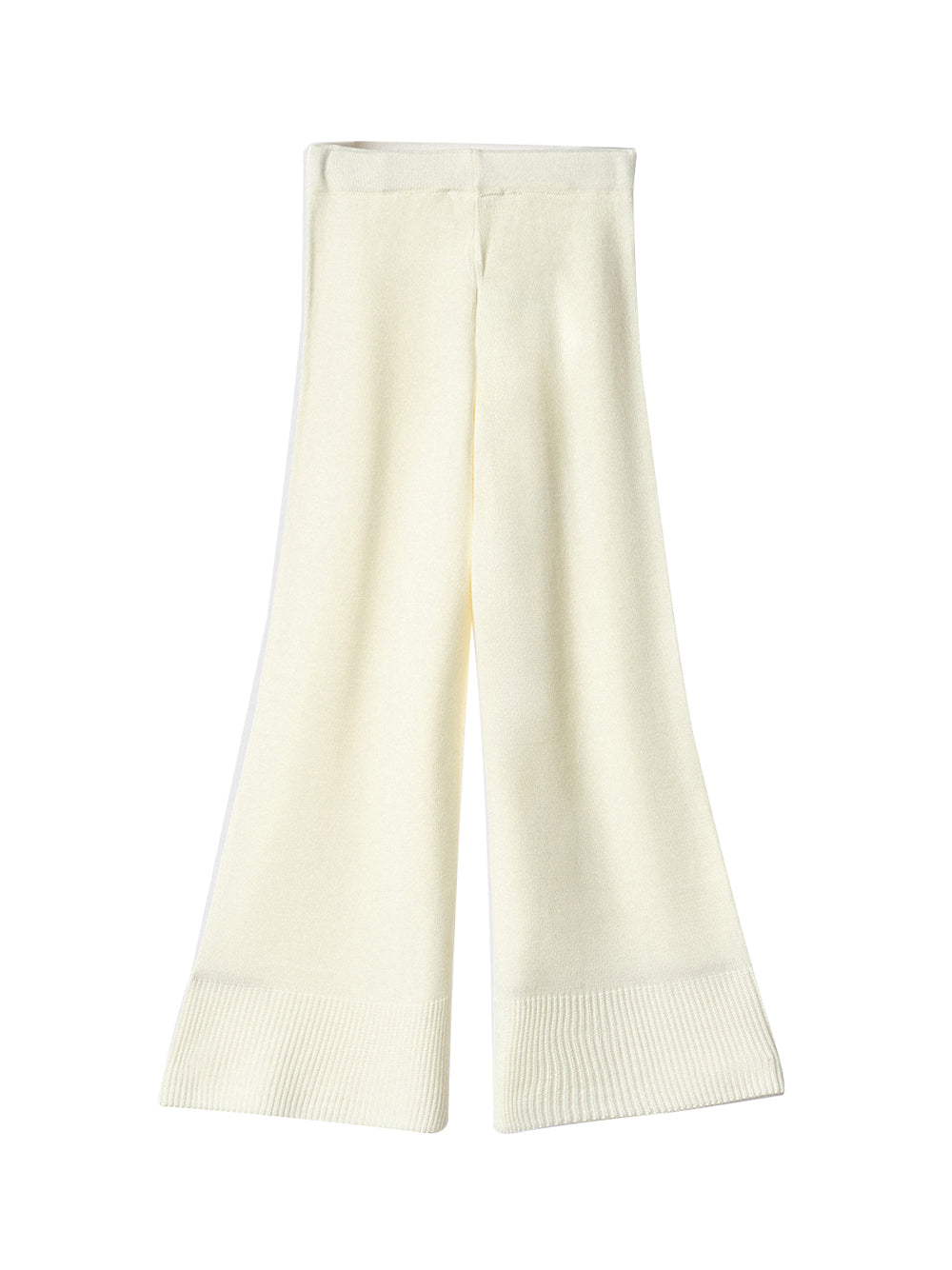 Gaelle Paris Pantalone In Maglia Rasata Burro Castellese