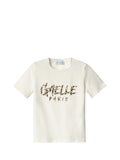 GAELLE PARIS T-Shirt In Bielastico Mezza Manica - Bianco