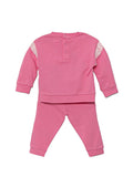 GUESS 1 USCITA Coordinato Set Ls Active Baby Bimba - Rosa