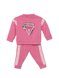 GUESS 1 USCITA Coordinato Set Ls Active Baby Bimba - Rosa