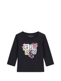 GUESS 1 USCITA T-Shirt Baby Bimba - Nero