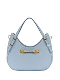 GUESS 1 USCITA Borsa A Spalla Lefia Small Satchel - Azzurro