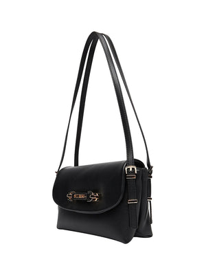 GUESS 1 USCITA Borsa a Tracolla Lefia Flap - Nero
