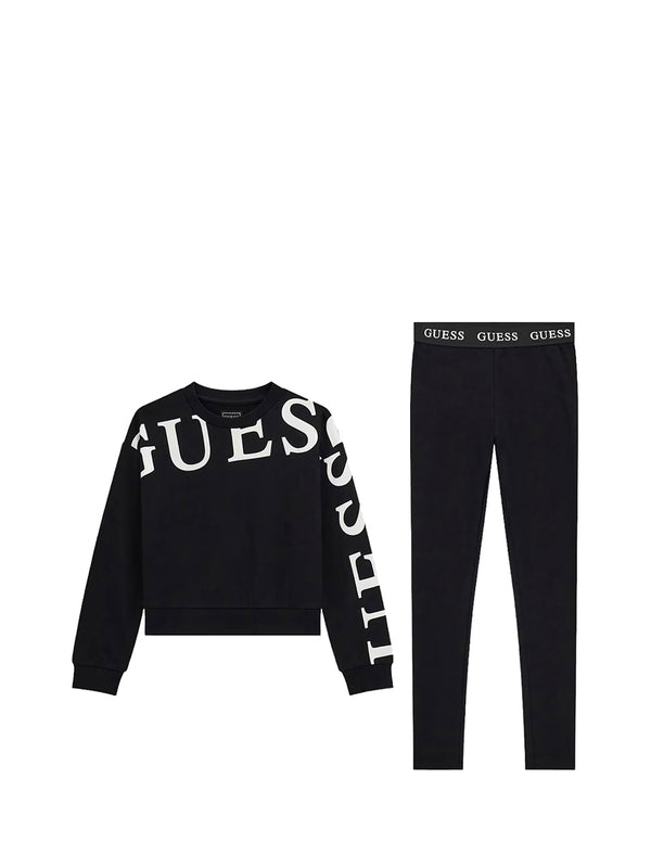 GUESS 1 USCITA Coordinato Bambina - Nero