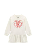 GUESS 1 USCITA Abito Ls Active Kid Bimba - Bianco