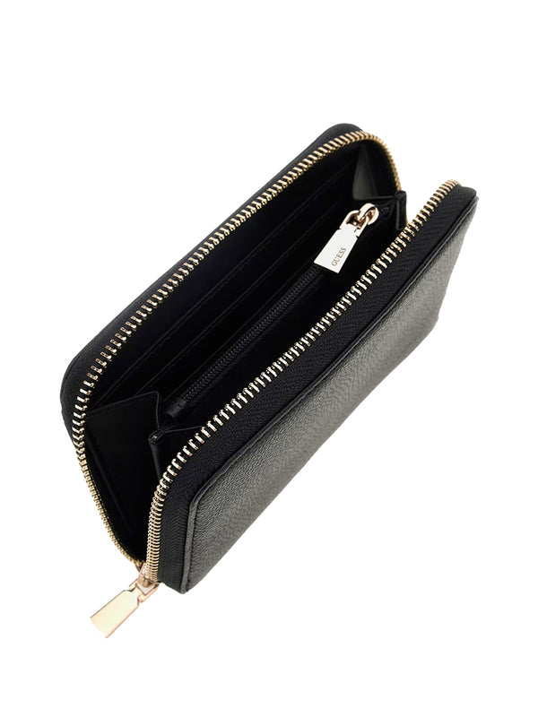 GUESS 1 USCITA Portafoglio Calebra Slg Medium Zip Around Donna - Nero