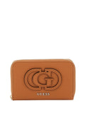 GUESS 1 USCITA Portafoglio Calebra Slg Medium Zip Around Donna - Marrone