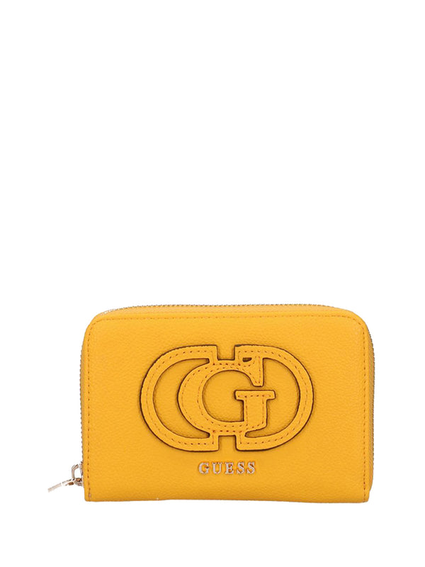 GUESS 1 USCITA Portafoglio Calebra Slg Medium Zip Around Donna - Giallo