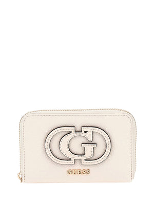 GUESS 1 USCITA Portafoglio Calebra Slg Medium Zip Around Donna - Bianco