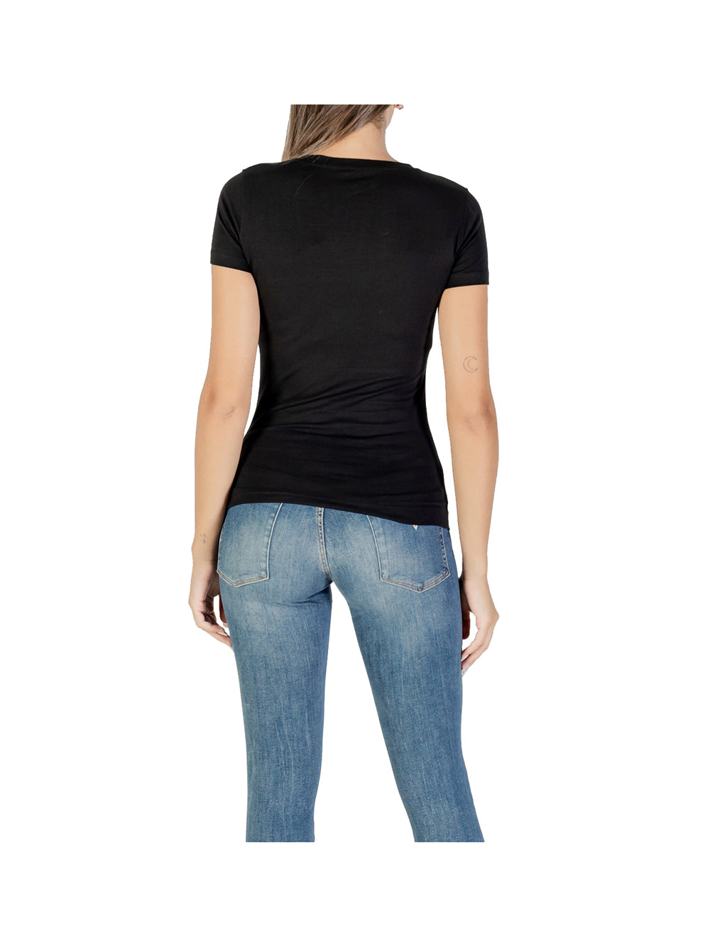 GUESS 1 USCITA T-Shirt Cn Ss Triangle Palm - Nero