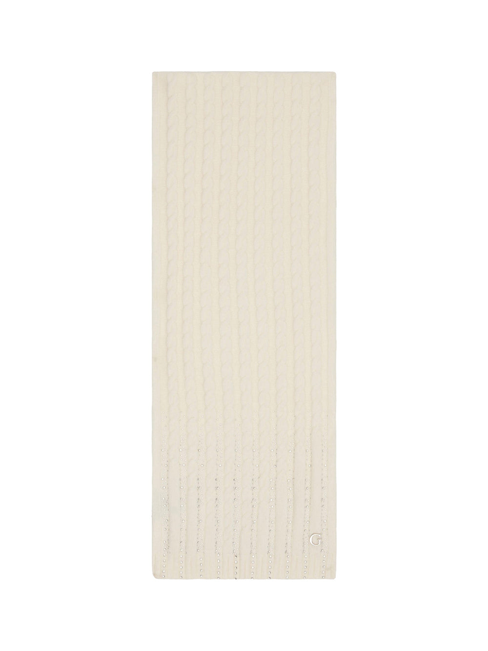 GUESS 2 USCITA Sciarpa Guess Knitted Bianco
