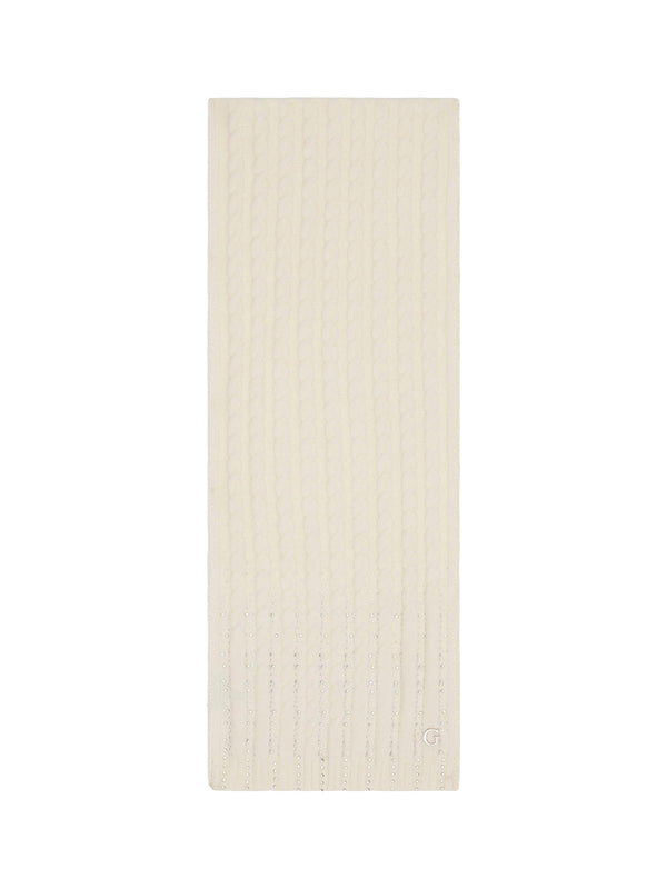 GUESS 2 USCITA Sciarpa Guess Knitted Bianco