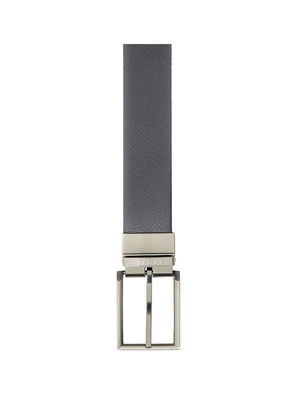 GUESS 2 USCITA Cintura Guess Saffiano Genuine Leather - Antracite