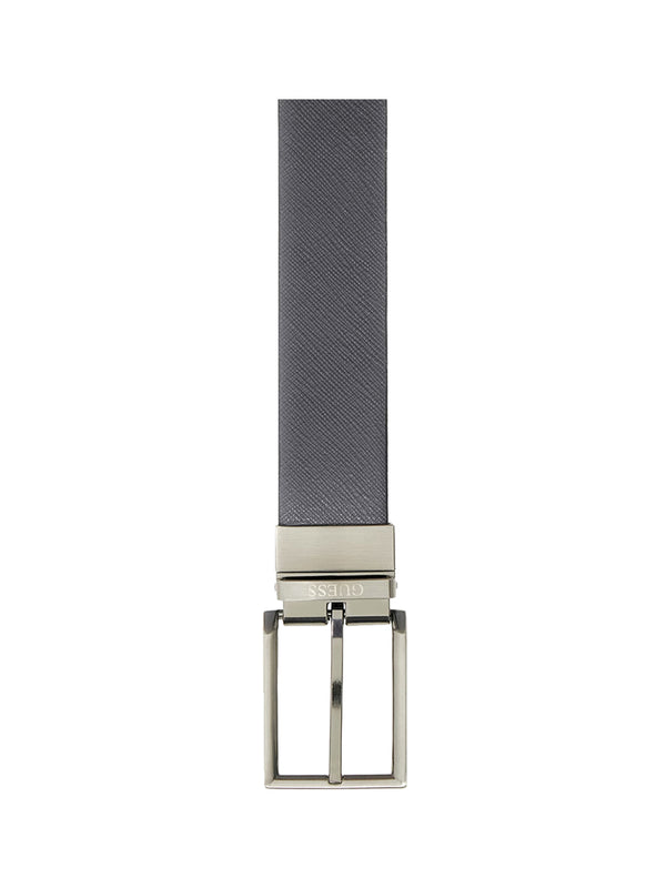 GUESS 2 USCITA Cintura Guess Saffiano Genuine Leather - Antracite