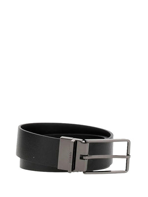 GUESS 2 USCITA Cintura Guess Adjustable & Reversible H35 - Nero