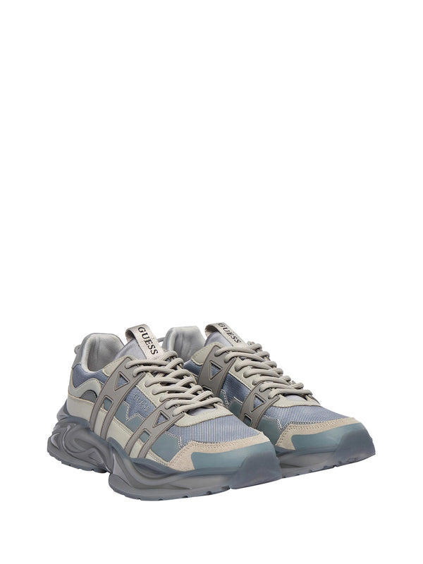 GUESS 2 USCITA Sneaker Guess Belluno Misto Pelle - Grigio