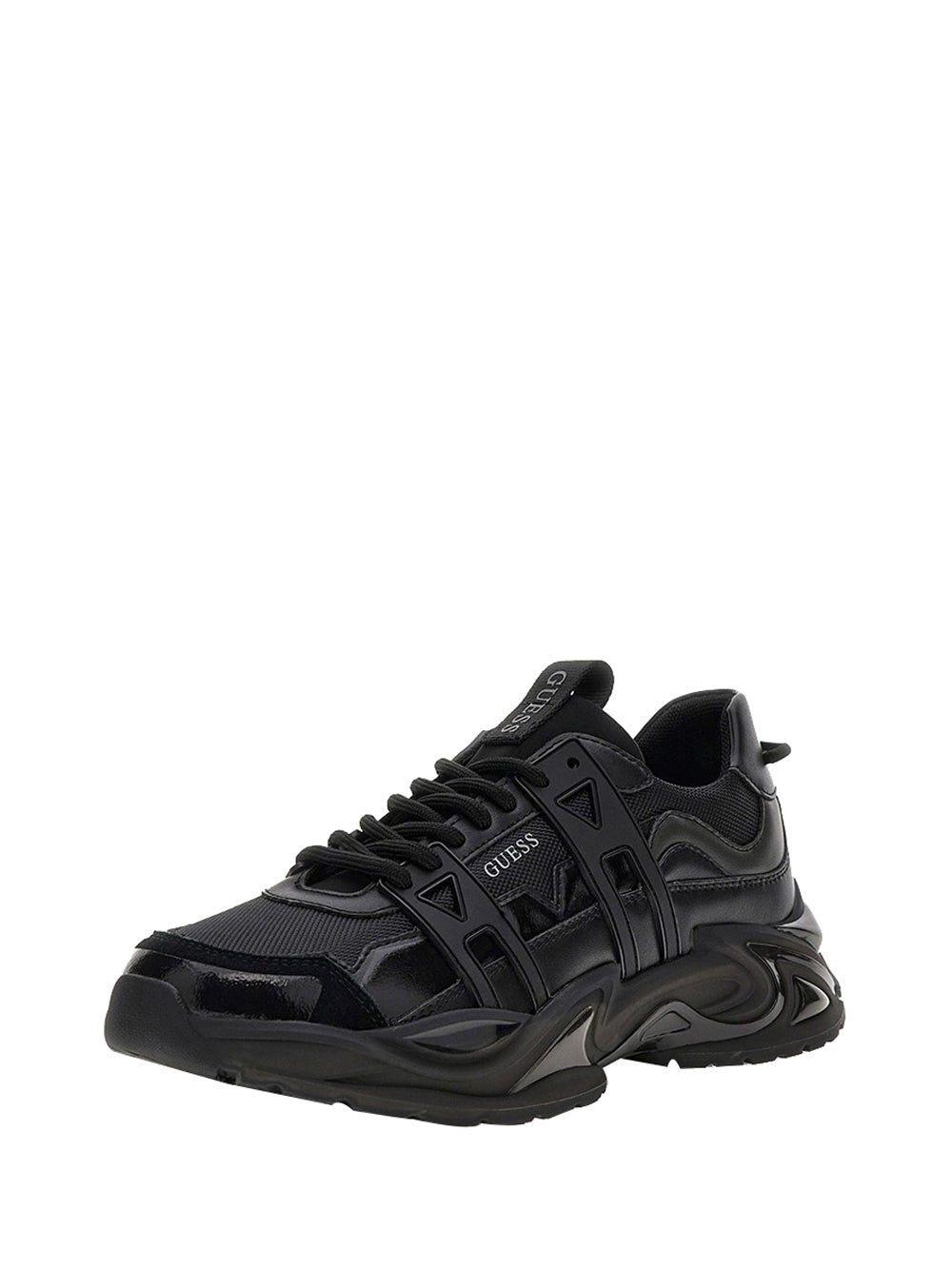 GUESS 2 USCITA Sneaker Guess Belluno Misto Pelle - Nero