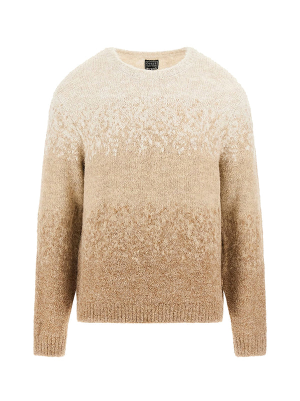 Guess Maglione Guess Ls Cn Trey Marled St - Beige