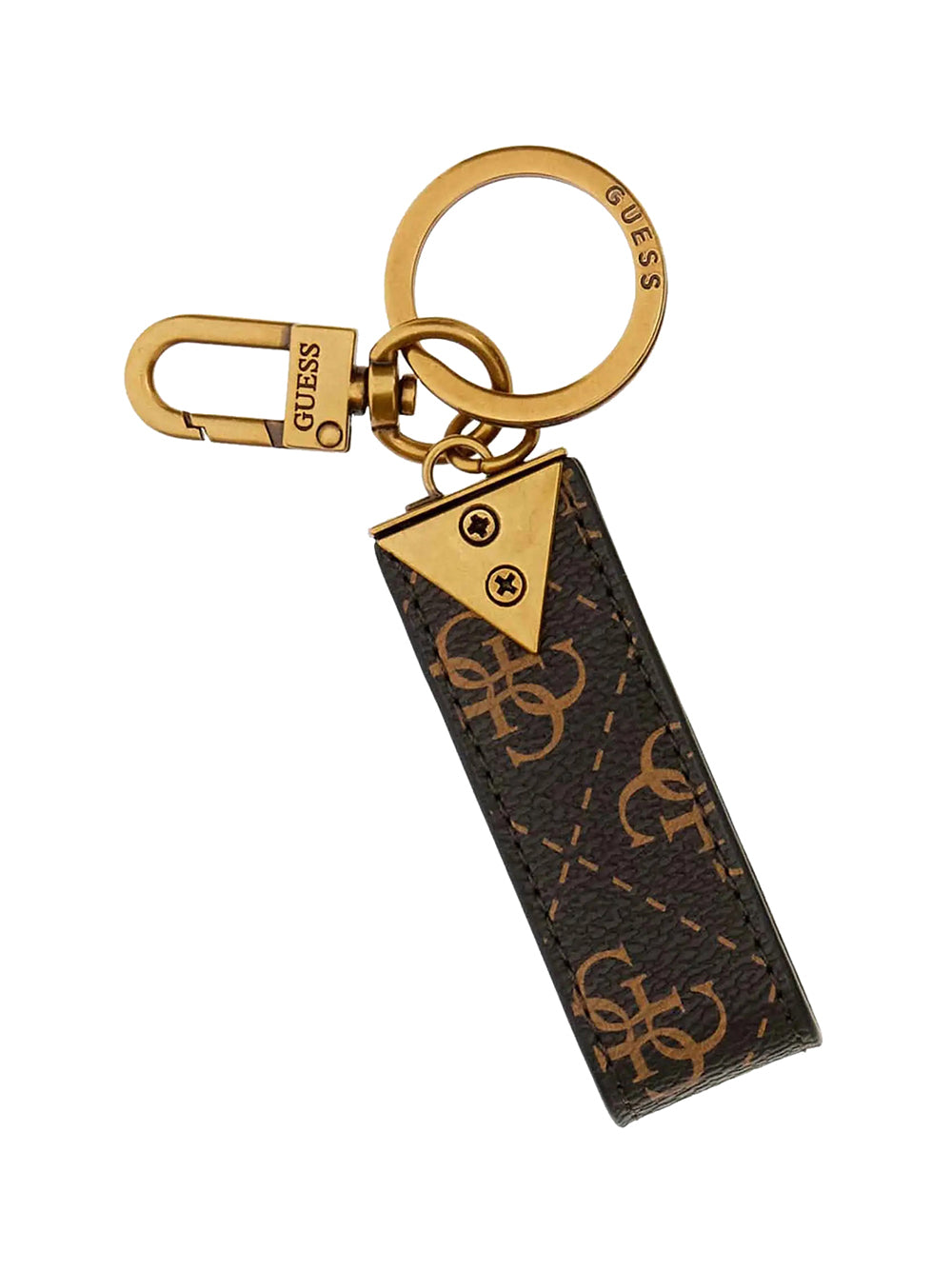 GUESS 2 USCITA Portachiave Uomo - Marrone