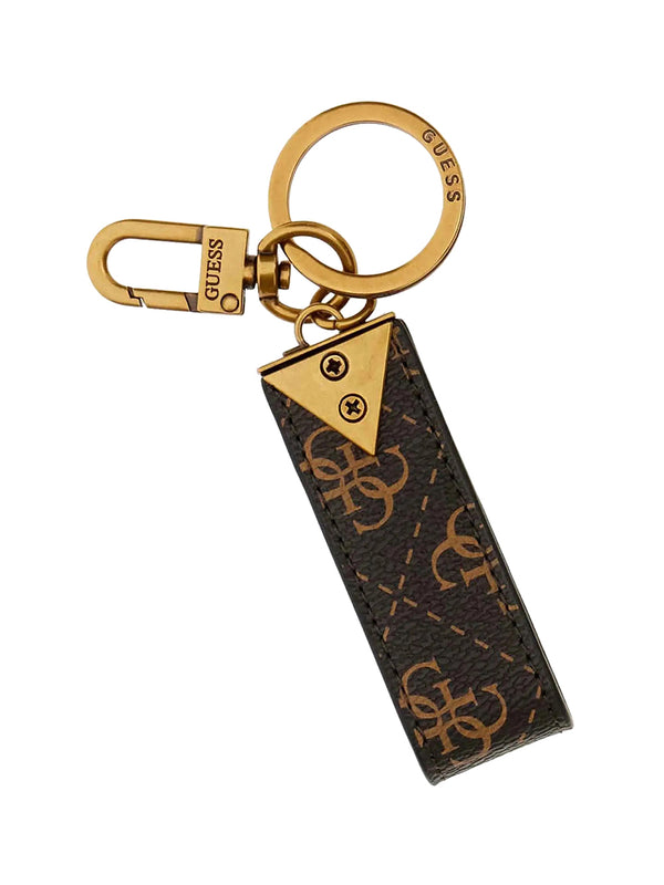 GUESS 2 USCITA Portachiave Uomo - Marrone