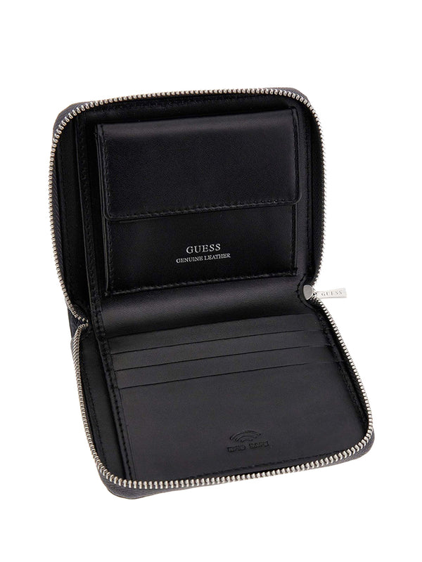 GUESS 2 USCITA Portafoglio Guess Milano Zip Around - Nero