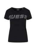 GUESS ATHLEISURE 2 USCITA T-Shirt Guess Con Logo Di Strass - Nero