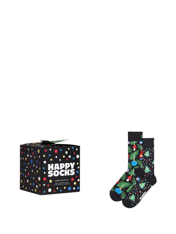 HAPPY SOCKS Happy Socks 2-Pack Holiday Tree Socks - Nero