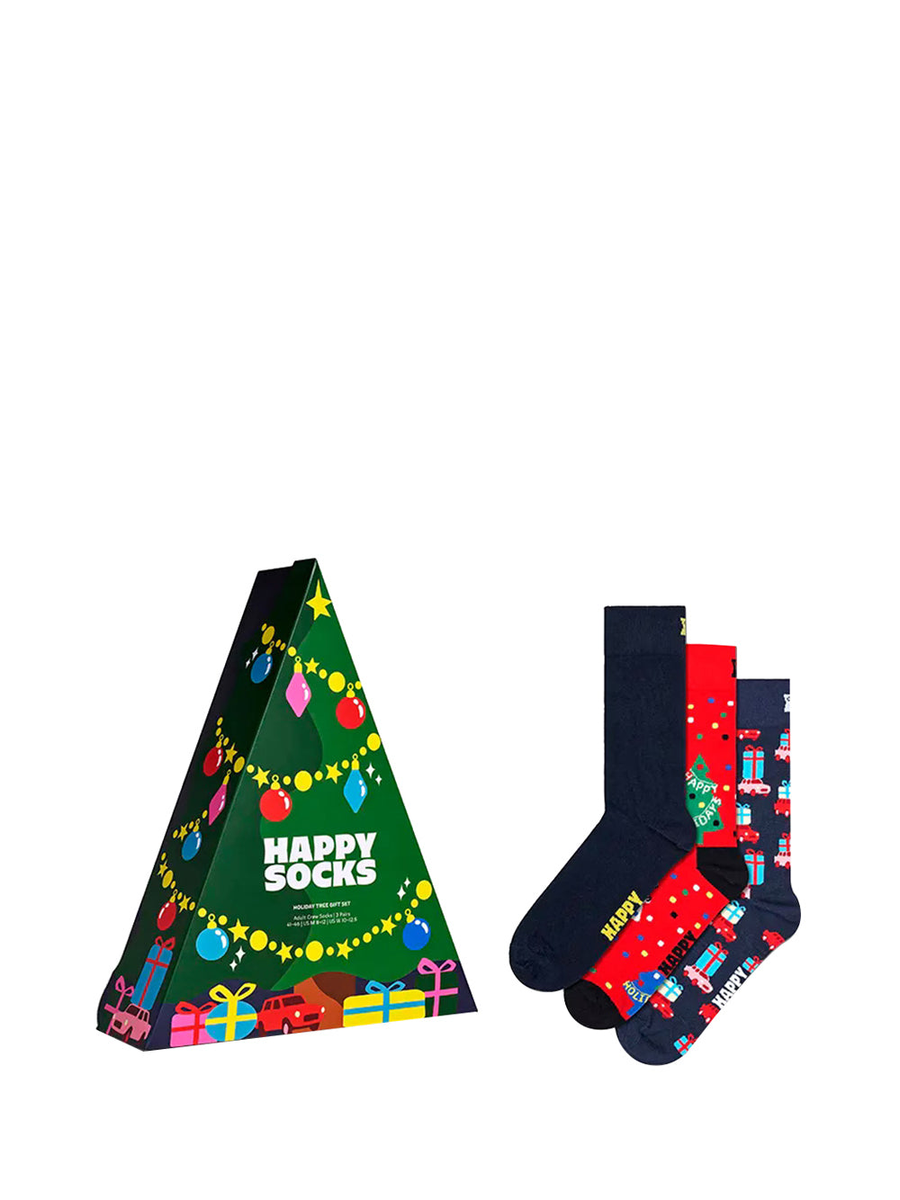 HAPPY SOCKS Happy Socks 3-Pack Holiday Tree Socks - Verde