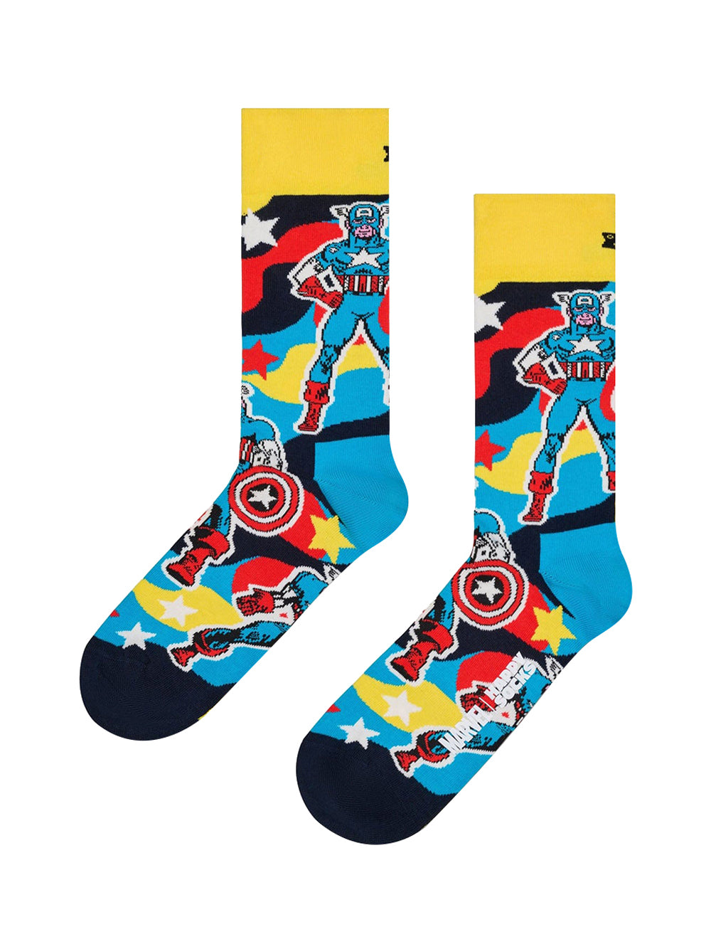 Happy Socks Calzini Happy Socks Marvel Capitan America - Blu
