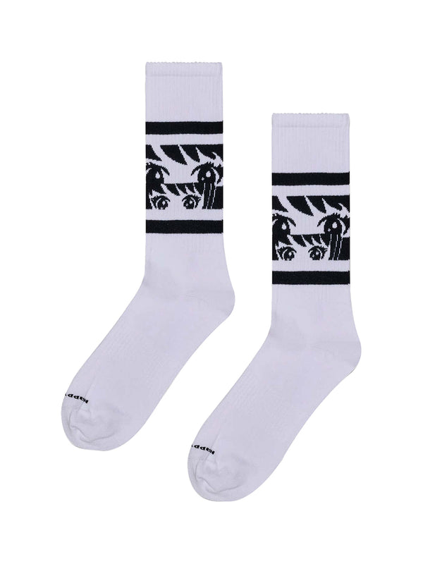 HAPPY SOCKS Calzini Happy Socks Anime Stripes Sneaker Sock - Bianco