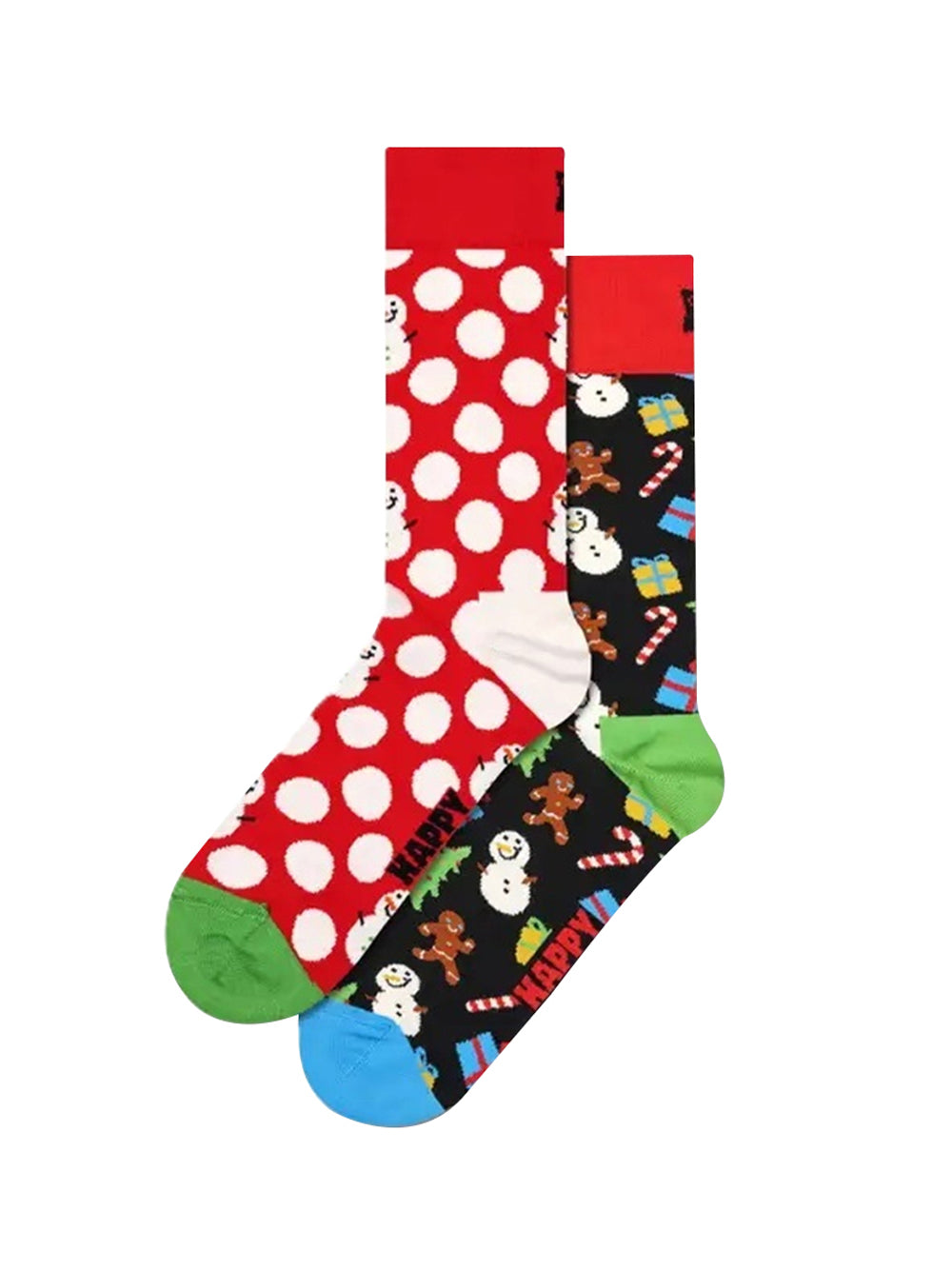 HAPPY SOCKS Calzini Happy Socks 2-Pack Big Dot Snowman Socks - Multi