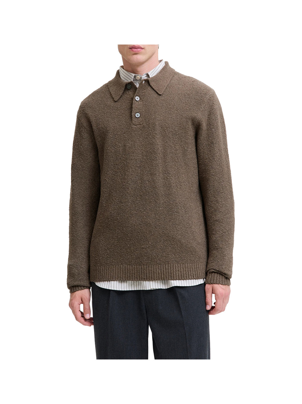 JACK&JONES MAIN 4 Polo Jprblamaverick Jack&Jones - Marrone