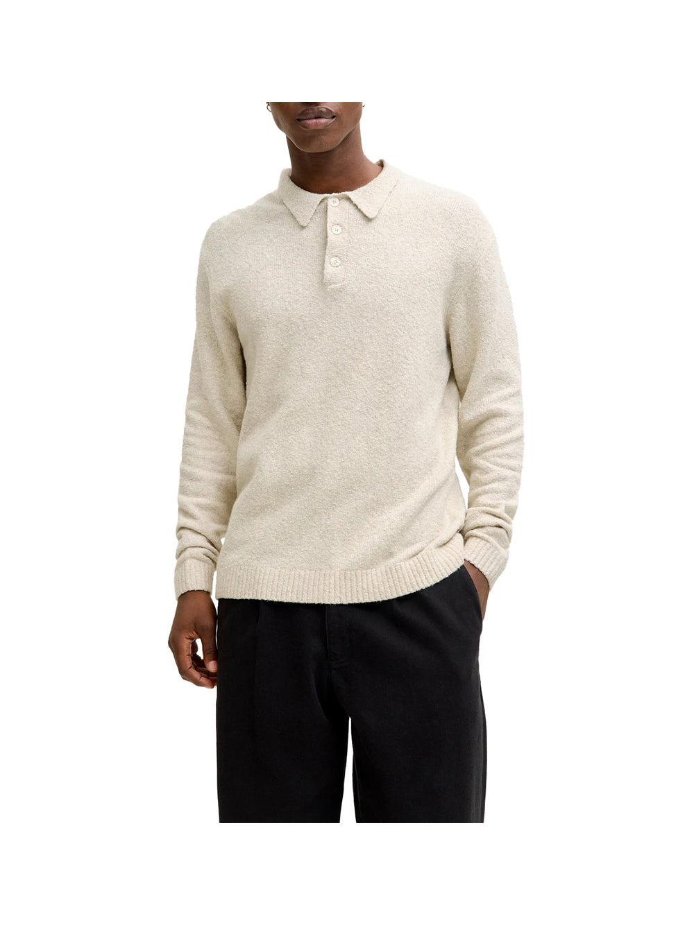 Jack&Jones Polo In Maglia Jack&Jones Jprblamaverick - Bianco
