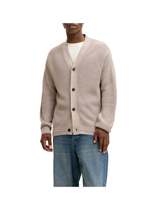 JACK&JONES PRE Cardigan Jack&Jones Jjconnor Knit V-Neck - Beige