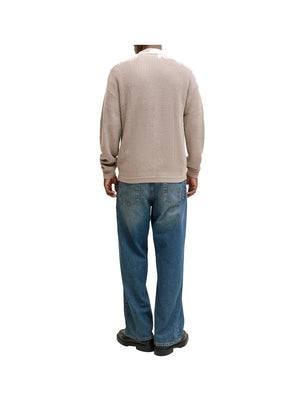 JACK&JONES PRE Cardigan Jack&Jones Jjconnor Knit V-Neck - Beige