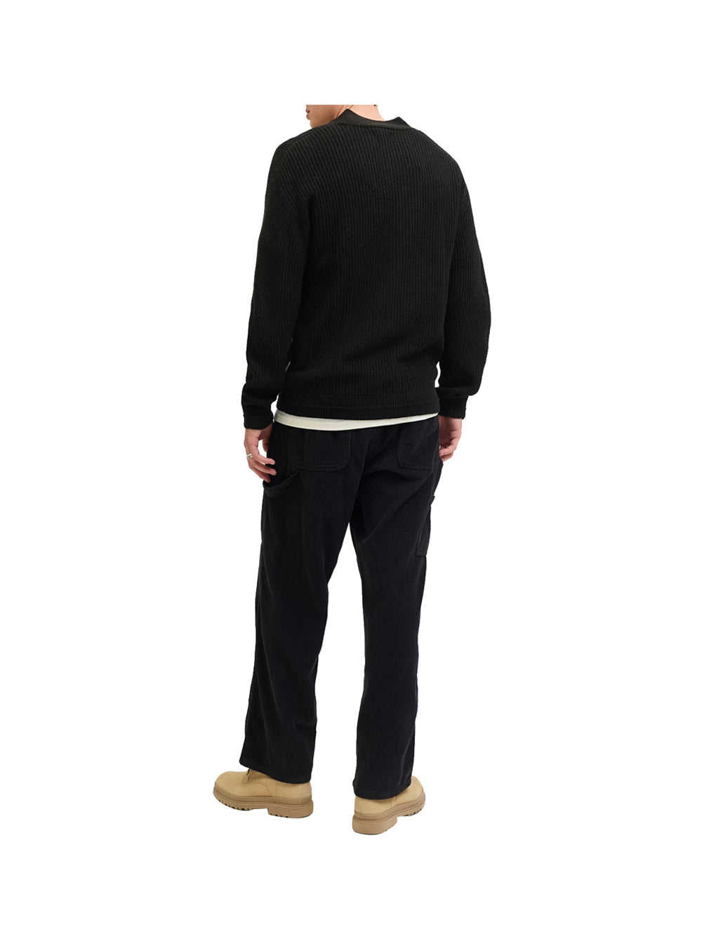 JACK&JONES PRE Cardigan Jack&Jones Jjconnor Knit V-Neck - Nero