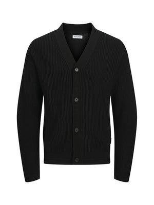 JACK&JONES PRE Cardigan Jack&Jones Jjconnor Knit V-Neck - Nero