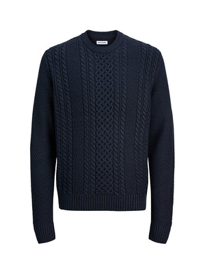 JACK&JONES PRE Pullover Jack&Jones Jjpaul Knit Crew - Blu