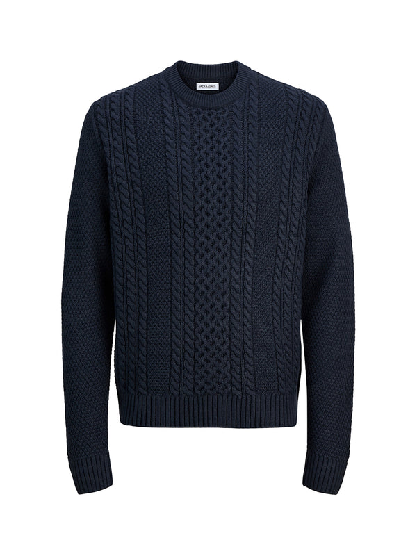 JACK&JONES PRE Pullover Jack&Jones Jjpaul Knit Crew - Blu