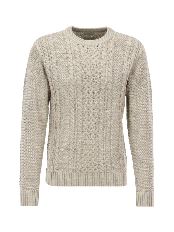 JACK&JONES PRE Pullover Jack&Jones Jjpaul Knit Crew - Avorio