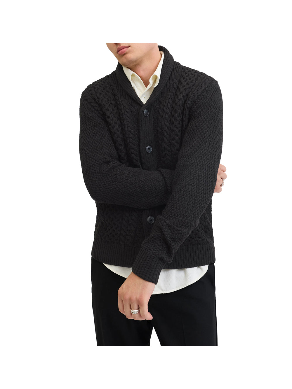 JACK&JONES PRE Cardigan Jack&Jones Jjpaul Knit - Nero