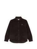 LACOSTE Overshirt Lacoste In Velluto A Coste Oversize - Marrone