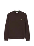 LACOSTE Lacoste Felpa girocollo in pile Marrone